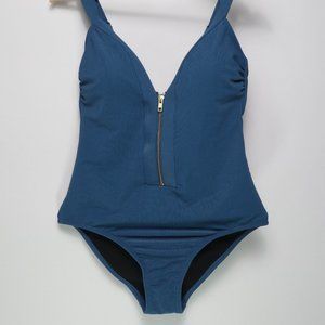 Kona Sol Blue One Piece Bathing Suit size M